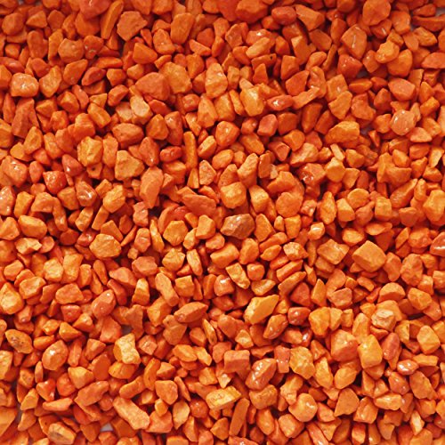 Dekokies Orange 750g ✓ Zierkies im schönen Orangeton ✓ Dekogranulat ca. Ø 2-4 mm ✓ Dekosteine ideal als Streudeko zu verschiedenen Anlässen ✓ Granulat in mittelgrober Körnung ✓ orangefarbene Steinchen zum Befüllen von Glasvasen ✓ herrliche Tischdekoration / Tischdeko ✓ Deko-Kies für wunderbare Dekorationsarbeiten | trendmarkt24 - 99101104