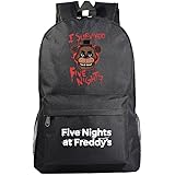 SPSMOKH FNAF Security Breach Zaino, borsa a tema anime, con motivo anime, motivo Five Night Game Merch, Manga, Fazbear's Piaz