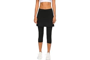 PINSPARK Jupe-Short de Sport pour Femme, Leggings avec Jupe, sous-Jupe, Yoga, Course à Pied, vêtements de Tennis