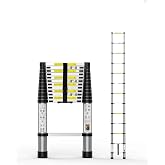 TENTTECH 2.9 Mt Stainless Telescopic Ladder 10 Steps