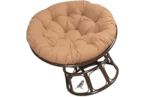 MCNDSI Coussin de Fauteuil Sol Rembourré pour Pivotant Rond et Épaisseur du Meubles Rotin Chaises Jardin Rondes(#10,50x50cm)