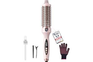 ‎BESTOPE PRO Thermobürste BESTOPE PRO,Thermal Brush 38mm Ionische Lockenbürste Voluminöses Haar,Keramik-Turmalin-Ionen-Lockenstabbürste Thermobürste,PTC 30s-Schnellwärmung