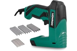 VONROC Graffatrice/Chiodatrice Elettrica ET502AC con 900 Graffe e 300 Chiodi Inclusi - Design Compatto e Sicuro
