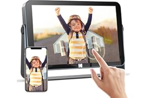 KODAK Cadre Photo Numérique WiFi, 10.1 Pouces IPS Écran Tactile, 4000mAh Batterie, 32Go Stockage, Photos ou vidéos n'importe où Via l'application Gratuite