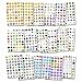 Produktbild German Trendseller® - Emoji Sticker - XXL Set 960 Aufkleber  Emoticons Icon  Facebook  Instagram  Twitter  960 Sticker