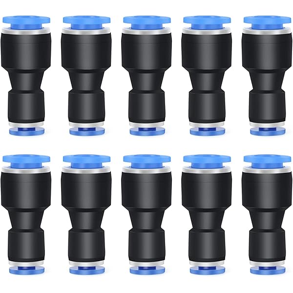 16 Pezzi Raccordi Pneumatici Quick Release - Spine Diritte Per Tubi Flessibili 6/8/10/12mm - Foto 2