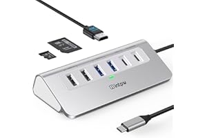 USB C Hub, 9-IN-1 USB Hub 3.0 mit 4K HDMI, 2 Type-A 3.0, PD 100W, 2 Type-A 2.0, USB-C 3.0, SD/TF, Aluminium Docking Station für iPhone16 MacBook Air/Pro iPad/Laptop/Mac OS/Windows/Chromecast