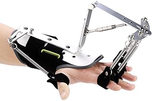 ZJCHAO Enstellbare Finger Handgelenk orthotics Trainingsgerät, Hand Rehabilitation Training Finger Orthesen für Schlag Hemiplegia Sehnen Übung