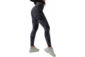 LUXLEG High Waist Womens Leggings - Active Workout Leggings - Tummy Control Soft Ankle Length Leggings for Women Black Camouflage