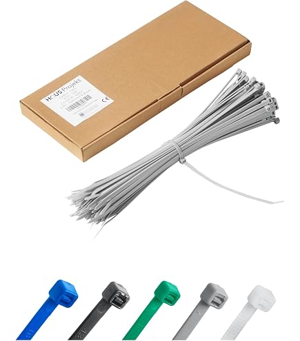 Serre-câbles Nylon OutdoorFix - Lot De 50, 200x4.6 Mm, Couleur Bois Clair, Résistants UV Et Intempéries