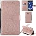 Produktbild Ooboom® HTC U11 Hülle Sonnenblume Muster Flip PU Leder Schutzhülle Handy Tasche Case Cover Stand mit Kartenfach für HTC U11 - Rose Gold