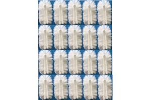 JEBBLAS Fluffy Duster Refills, Duster Heads For Flash Dust Magnet, Duster Replacement for Cleaning Dust, Pet Hair, Pack Of 20