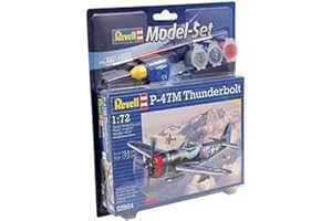 Revell- Model Set P-47M Thunderbolt Modello, Scala 1:72, Multicolore, 63984