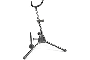 MUSIC STORE, Saxophonstativ, geeignet für Alt/Tenor Saxophon und Klarinette, Ständer für Holzblasinstrumente