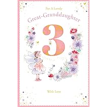 Great-Granddaughter 3rd Birthday Card – Cards Through The - View #12