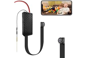 Zunrit Mini Cámara Espía Oculta -1080P HD Cámara Wi-Fi inalámbrica Nanny CAM con visión Nocturna, detección de Movimiento, pequeñas cámaras de Seguridad para el hogar