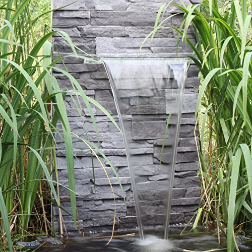 Wasserfall Set WFS1 mit LED Beleuchtung – Wasserschwall für Garten und Teich zum selber bauen - 2