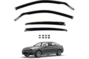 VAN DEMON Team HEKO Wind Deflectors BMW 3 Series 2013-2019 F30 -Saloon Compatible Front & Rear Set of Window Deflectors Accessories UV & Scratch Resistant In-Channel Fitting Air Ventilation & Rain Protection