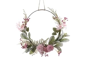 Jorzer Ghirlande per Estate Primaverili per Porta d'ingresso Ghirlanda Decorativa di Ghirlanda Decorativa per Porta Ghirlanda Decorazione Ghirlanda Fiore Ghirlanda - Rosa