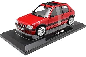 NOREV Peugeot 205 GTI 1.9 PTS déco 1991 Rouge Vallelunga 1/18