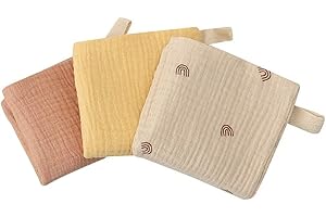 WEIESCIE Musselintücher für Babys, Neugeborene, Unisex, Lätzchen, Baby, Mädchen, Jungen, bequem, Musselin, Spucktuch Baumwolle, 3 Stück