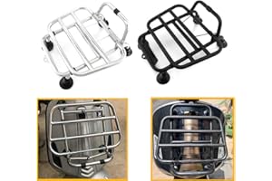 QIDIAN Motorcycle Stainless Steel Folding Front Luggage Rack Bracket Holder Storage Carrier for Vesp' GTS250 GTS300 GTV300 GTS 250 300 2019-2021 2022 2023 Styling Accessories