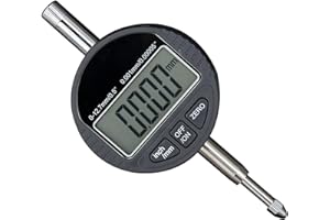 Maizoon Indicatore digitale del quadrante, 0-12.7mm* 0.001mm LCD Range Gauge,Tester elettronico del micrometro