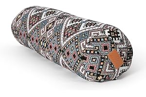 #DoYourYoga Bolster per yoga cilindrico con pula di farro bio o pula di grano saraceno bio | 68cm x 22cm | lavabile in lavatrice | ideale come cuscino yoga | cuscino zafu | Supporto Per meditazioni