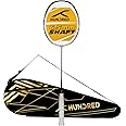 HUNDRED Flutter FF Zoom Ultra-Thin 6.5mm Shaft Badminton Racket with Full Racket Cover (78 g, Max Tension : 32 LBS)