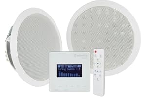 Adastra WA-215 | In-Wall Digital Bluetooth Ceiling Stereo Audio System | 30Watts, White