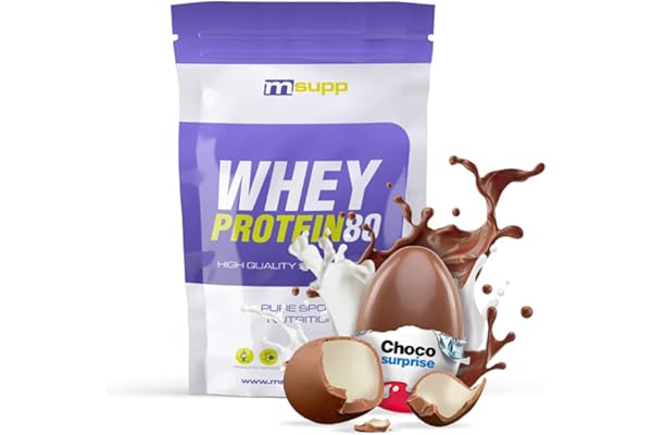 MM SUPPLEMENTS - Whey Protein80-500 g - Choco Surprise - Suplemento Deportivo Puro de Calidad - Proteína Whey - Con Lacprodan de Arla y Suero de Leche - Ayuda a Aumentar la Masa Muscular