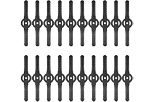 EHOTER Lawn Barber Garden Strimmer Replacement Blades 20PCS Lawn Mower Plastic Blades Double Sided Blades for A Faster Trim Lawn Mower Blade Lawn Trimming Blades (Black)