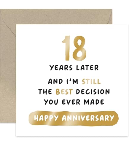 Wedding - Happy 18th Anniversary Card - View #7