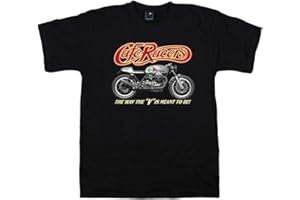 DIRTY RAY Quaint Point Guzzi Cafe Racers Bikers camiseta hombre T-shirt MOTO7