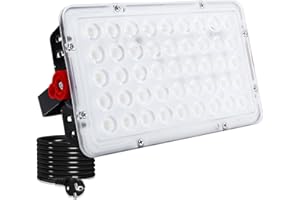 OUSIDE Projecteur LED Exterieur 100W, 8910LM Superlumineux Projecteur LED Extérieur,IP67 étanche Spot LED Extérieur, 6500K Projecteur Exterieur Blanc Froid pour Cour,Jardin,Garage