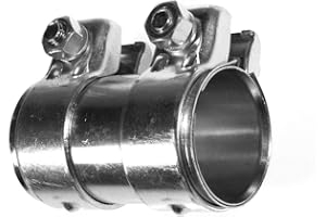 BITS4REASONS E-TECH EC015 New Model Heavy Duty Adjustable Exhaust Pipe Joiner/Connector 58MM to 60MM, 130MM Long