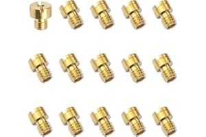 DXiongW 15 Pièces Gicleur Carburateur M4 Carburateur Main Jet Kit Gicleur Principal Carburateur Gicleur Principal Moto 40 44 46 48 50 52 54 56 58 60 65 70 75 80 85 pour PWK Keihin PE CVK