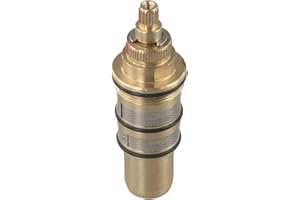 Cartucho de repuesto de latón FACULX para válvula mezcladora de cartucho termostático, grifo termostático, válvula termostática solar, núcleo de válvula reguladora de temperatura caliente y fría