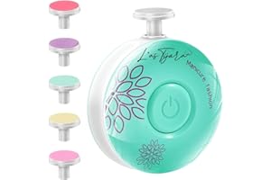 【L'AS Tijara】 Lime à ongles électrique pour bébé Coupe Ongle Bebe Faible Bruit, Lime a Ongle Electrique Bebe et Nouveau-Nés Lime Ongle Bebe et Enfant Soins des ongles (Vert)