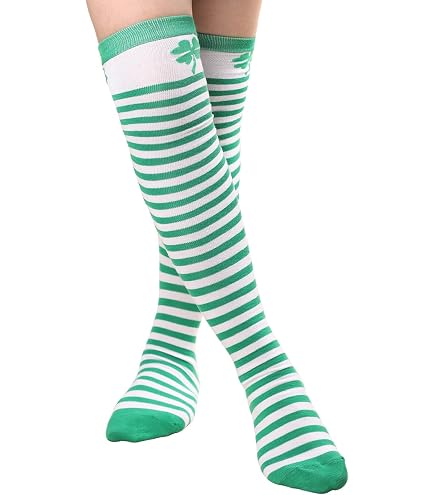 Chaussettes Saint-Patrick HYCLES - Lot 3 Paires Trèfles Vertes Pour Femmes Et Filles