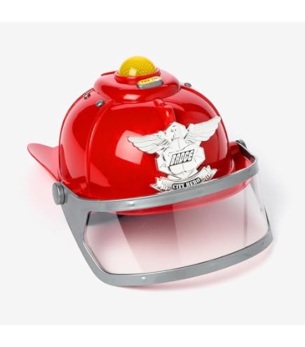 Casque De Pompier Enfant Avec Visier - Accessoire Cosplay, Fête & Déguisement Réaliste