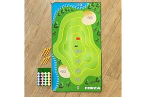 FORB FORZA Chip and Stick Golf Game | Indoor and Outdoor Chipping Mat - Golfing Fun for All the Family [3 Sizes]
