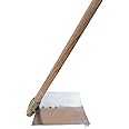 Fawada/Kassi/Spade/Shovel with Wooden Handle with It's MOONJ on The Backside of Blade for Gardening or Digging, Heavy Duty Agriculture Usage & Gardening. (Stainless Steel, Large)