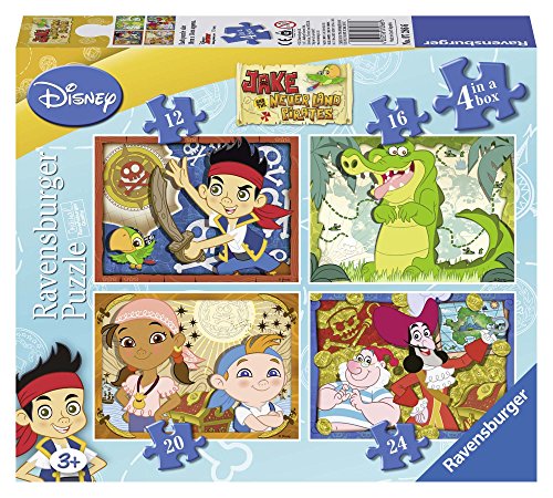 Ravensburger 7286 Jake y los Piratas - Puzzles (4 unidades, 12, 16, 20 y 24 piezas)