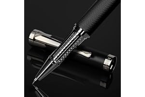 BOCIYER Liquid Ink Rollerball Pens - Nice Pens for Bullet Journal and Office Supplies - Fine Line, Luxury Pen Gift Box for teacher gifts，gifts for men&women(Black)