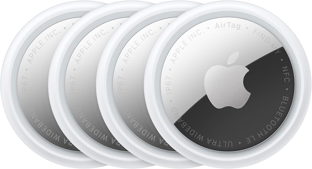 Apple AirTag (2. nesil) - 4’lü paket : Anahtarlık, Cüzdan ve Daha Fazlası İçin Takip Aygıtı; Sesli Konum Bulma Aygıtı; iPhone veya iPad ile Tek Dokunuşla Kolay Kurulum
