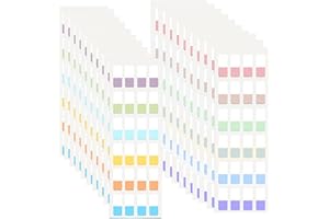 Bekecidi Lot de 480 Onglets D'Index Adhésifs, Marqueurs de Page Inscriptibles, Marqueurs de Page Réutilisables, pour Étiqueter Et Organiser Des Documents, Papiers, Dossiers, Livres (Grand)
