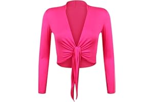 Gloop Bolero, belle, élégante veste pour femme, manche longue, noeud Bolero