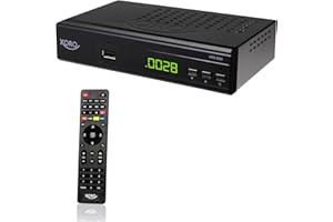 XORO HRS 8659 - Ricevitore satellitare digitale DVB-S2 HDTV, HDMI e SCART, supporta Unicable, uscita audio digitale, lettore multimediale USB 2.0