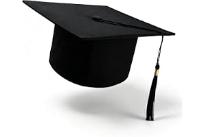 Rseuphiee Bachelor Hat, Graduation Cap, Doctoral Hat, Adjustable, Unisex